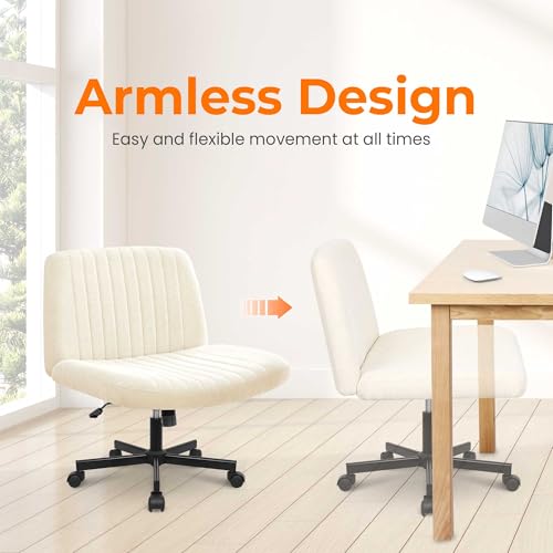 image for NEO CHAIR Criss Cross Chair, Armless Legged Office Desk Chair, with Wh