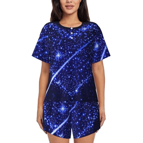 Ensemble de pyjama doux manches courtes femme finitions soignées