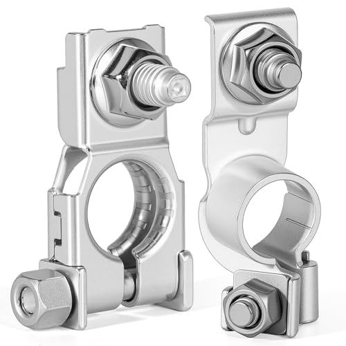 Battery Terminal Assembly - Positive & Negative with Nut - Compatible with Toyota 4Runner/Corolla/RAV4 & Lexus (2002-2023) - Replaces 90982-05054, 90982-06059 (B, 2-ZFJD-90982)