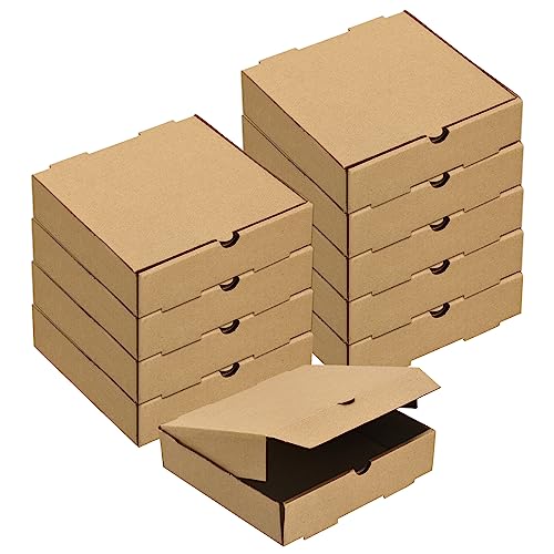 Boîtes à pizza marron ondulées pour protéger vos gâteaux et biscuits