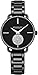 Produktbild Stuhrling Original Damenuhr Krystal Diamond Analog Zifferblatt und Lünette, Edelstahlarmband 3909 Uhren für Damen Kollektion (Black)