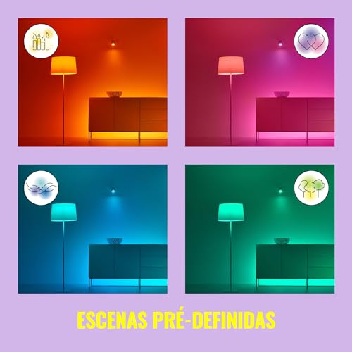 Thumbnail 8 de Wiz IMAGEO Lámpara Inteligente 3 Focos LED, Wi-Fi, Negro 💡