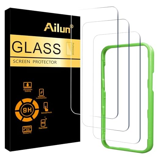 Ailun 3 Pack Screen Protector for iPhone 17 / iPhone 16 Pro [6.3 inch] with Installation Frame, Tempered Glass, Sensor Protection, Dynamic Island Compatible, Case Friendly