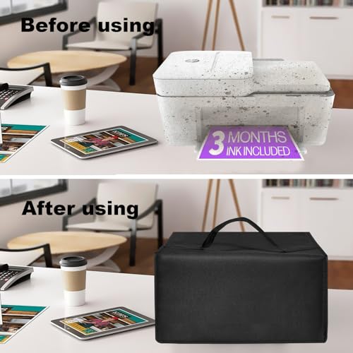 Image of Waterproof Dust Cover Compatible with HP DeskJet 4255e Wireless Inkjet Printer,Heavy Duty Nylon Covers Case for HP Envy 6555e Wireless Printer, Scanner, Copier