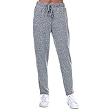 Brave Soul Damen Lounge-Hose in grauem Marl. Weiche und dehnbare Loungehose aus warmem, gebürstetem Jersey. Elastischer Bund mit Kordelzug. Schräge Taschen vorne. Leicht zulaufendes Bein. Offener Saum. Entspannte Passform. Maschinenwaschbar