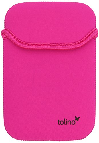 Preisvergleich Produktbild Tolino 910 004150 Tolino Shine / Vision Neopren Tasche schwarz / pink