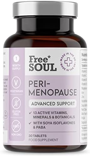 Perimenopause Supplements for Women | High Strength Support During Perimenopause - The Early Stage of Menopause | 1 Month Supply | Advanced Single Serve Capsules | 13 Active Ingredients | Free Soul