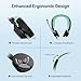 Lightweight Wired Headset with Microphone for PC, USB Headset with Noise Canceling Mic & in-line Control for Meetings, Computer Headset for Work, Office, WFH, Teams, Zoom, 3.5mm/USB-A