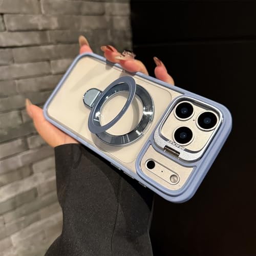 �ySUYYPW�z�K�p iPhone 15 Plus �P�[�X �N���A ���� ���΂܂Ȃ� MagSafe�ɑΉ� �A�C�t�H��15Plus �p �J�o�[ �����O�z���_�[�t�� �c�����Ή� �����h�~ �����ӂ���15�v���X �}�O�Z�[�t �X�}�z�P�[�X �J�����{�^���t�� �B��