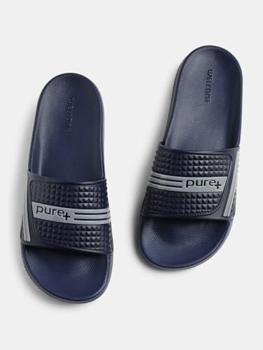 Image of URJO PURE 55 Men's Sliders /Slippers Lightweight Super Flexible Arch Support Durable Anti Skid & Stylish Dailywear Sliders /Slippers for Men (URJO By Welcome)
