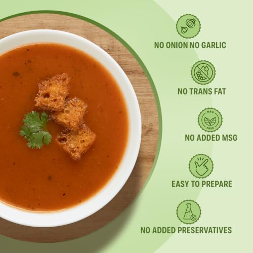 Image of Tit-Bit Tomato Soup Powder Pack of 5 (250g), Instant Chatpata and Spicy Tomato Soup, No Onion No Garlic, Soup Packets for Easy Preparation