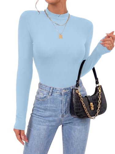 Image of OPOIPIN Women's Long Sleeve Basic Bodysuit