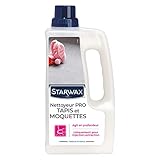 STARWAX - Nettoyant Méthode "Pro" pour Tapis et Moquettes - Ravive les Couleurs - Combat les Risques Dus aux Acariens - Laisse une Agréable Odeur de Frais - Fabriqué en France - 1L - 30 m²