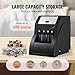 Automatic Coin Sorter and Wrapper Machine|230 Coins/Min,4 Denomination Tubes|for Pennies,Nickels,Dimes,Quarters|Compact Black Countertop Unit