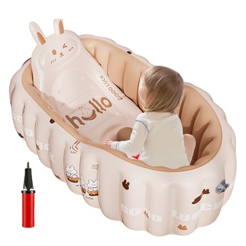 Siège gonflable pour bébé avec pompe intégrée pour le bain et voyage