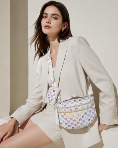 Image of Makes Checkered Crossbody Bag Bum Bag for Women with Pouch
