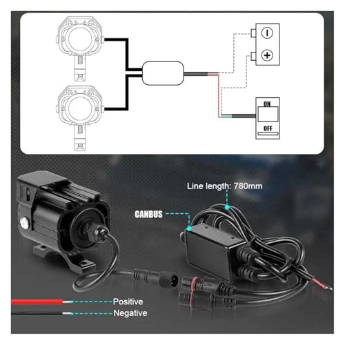 Faros de carretera moto focos adicionales LED blancos para evitar riesgos en niebla 4