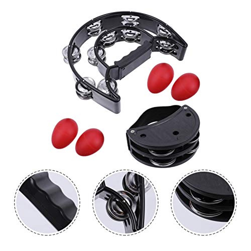 MILISTEN Pandeiro para adultos, pandeiro para adultos, pandeiro de igreja para adultos meia mão