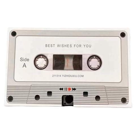 XBOKA Voice Cassettes Tape 30/60/300 Seconds Message Recorder Customizable Sound Greeting Card for Couple Cover