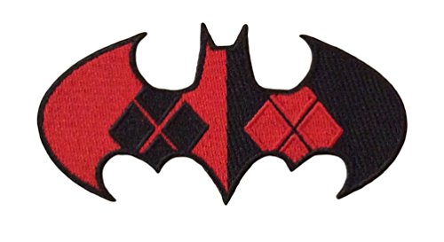 Harley Quinn DC Comics Logo Shield Embroidered Iron On Patch