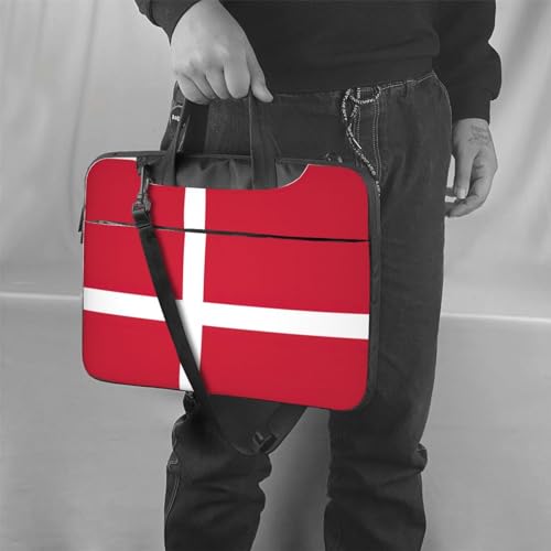 Bandolera para portátil resistente de 15.6 pulgadas con estampado textil danés 6