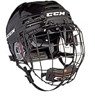  CCM Tacks 910 Casque Combo Homme, Taille M (55-59), Couleur : Bleu