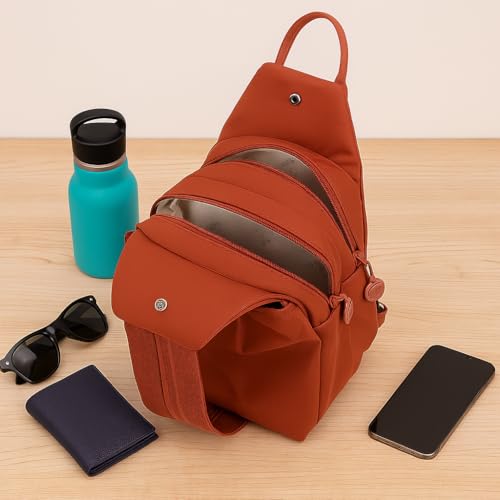 Waterproof 2-Way Commuter Bag, Oxford Large Capacity Convertible Shoulder Bag, Multi-Compartment Sling Backpack Waterproof2