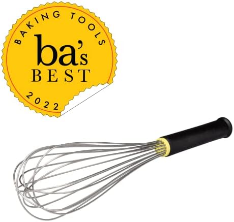 Matfer Bourgeat Piano Whisk with Exoglass Handle, 10", Professional Stainless Steel Wire Kitchen Whisk
