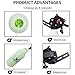 SPG Bowfishing Reel, Archery Bottle Bow Fishing Reels Kits with 40M Fishing Rope, Smooth Bowfishing Reel Kit for Right Hand Compound and Recurve Bows Tool Accessories