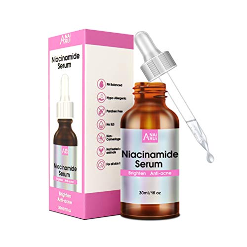 ANAiRUI Niacinamide Serum With Vitamin B3 Pore Reducer Reduce Acne & Spots Skin Balancing Niacid Serum for Uneven Skin Tone, 1 Fl.oz
