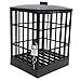Phone Cage with Lock Key, Cell Phone Jail Lock Box, Mobile Phone Prison Lock Up (All Black)