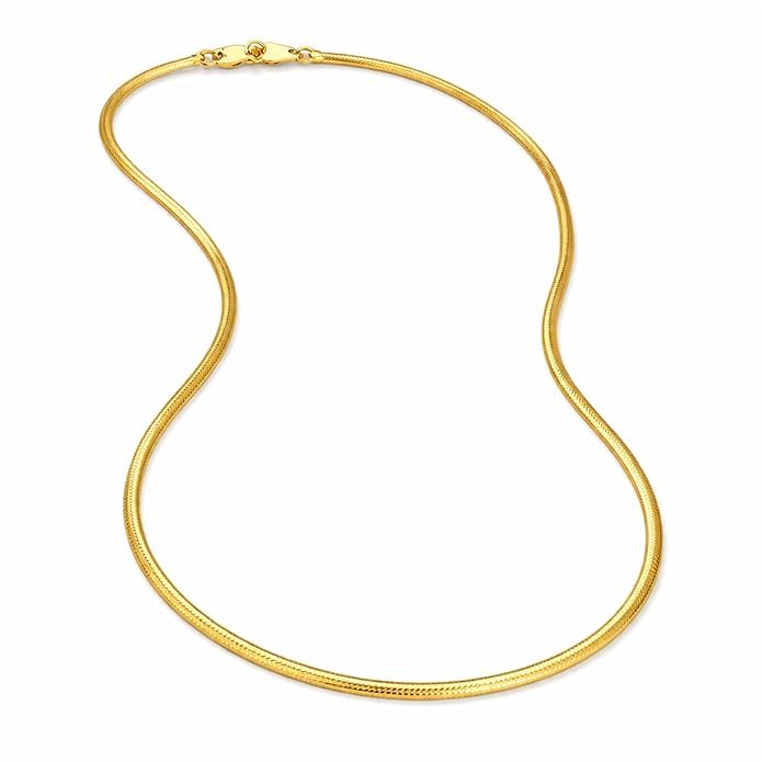 Snake Chain Necklace for Women & Men – 18K Gold PVD Plated Stainless Steel, Waterproof, Tarnish-Free, Hypoallergenic-image-41