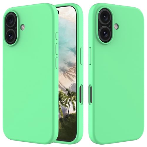 Image of ArmourPro Silicone Back Case for iPhone 16 Soft-Touch Case | Green