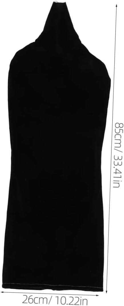 Black Velvet Half Female Mannequin Cover for Clothing Display
