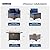 Kullavik 8 Pieces Outdoor Patio Furniture Set with 55000BTU Gas Propane Fire Pit Table,PE Wicker Rattan Sectional Sofa Patio Conversation Sets,Navy Blue