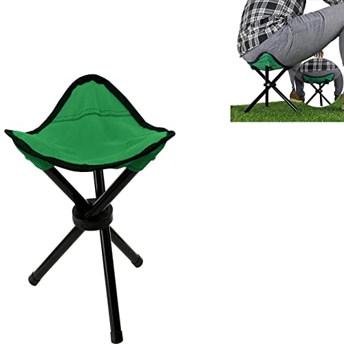 Cenbee Folding Camping Stool Portable 11.02In Fishing Chair Seat For Camping Hiking Golf Hunting Hiking Outdoor Gardening And Travel Beach(Green) #TOP8