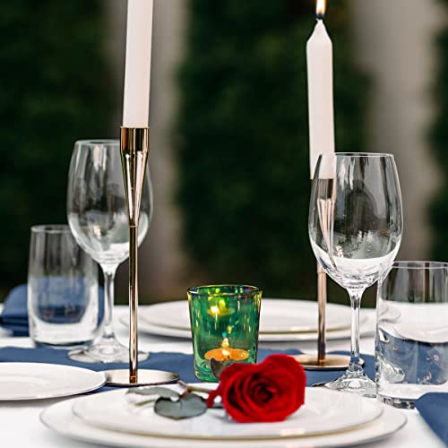 Diamond Star QDA86123B Tealight Candle Holder Set Of 12 2.6'' H X 1.8'' D Pink Glass Votive Candle Holders Bulk For Wedding Table Centerpiece, Christmas Halloween Party Home Decoration  thumb #6