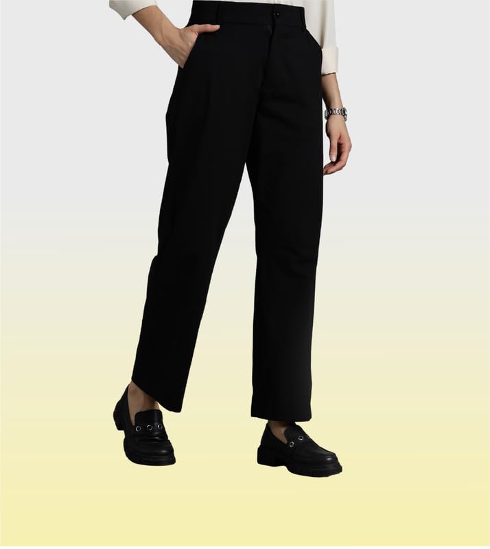 Image of BLUE TYGA Women's Office Joggers | Ultra-Light & 4-Way Stretch | Wrinkle-Resistant & Quick-Dry | No Iron Needed | Power Dressing for Bold, Unstoppable Women