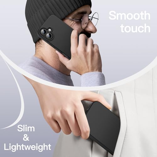 JETech Silicone Case for iPhone 16, Black