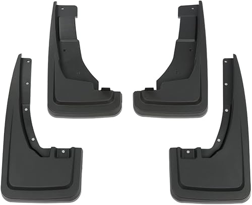 CHEDA Splash Guards - Juego de 4 aletas de barro compatibles con Ford Maverick XL XLT 2022-2023, color negro, juego NZ6Z-16A550-AA, NZ6Z-16A550-BA