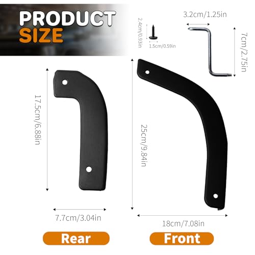 Image of Mud Flap Delete Fit for Chevy Silverado 2019-2026,Mud Guards Compatible with Chevrolet Silverado 1500 Accessories, Easy Install,Without Drilling,Includes Front and Rear Mud Guard Set (4pcs-Set)