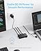 Anker USB 3.0 Switch, Easy One-Click Device Switching for 2 Laptops or Desktops, 3 USB-A Ports, 5Gbps Data Transfer, Compatible with Windows, macOS, Linux
