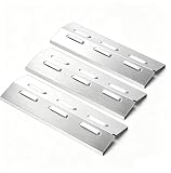 GFTIME 33,5 x 12 cm Brennerabdeckung Ersatzteile für Enders San Diego 3, Enders San Diego Evo, Heizplatte für Mr.Gardener Vancouver 3, Edelstahl Flammenverteiler Hitzeschild Zubehör, 3 Stück