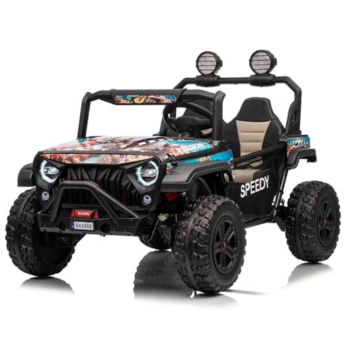Costzon 6V Kids Ride On Truck with Parent Remote Control (2 Seater)