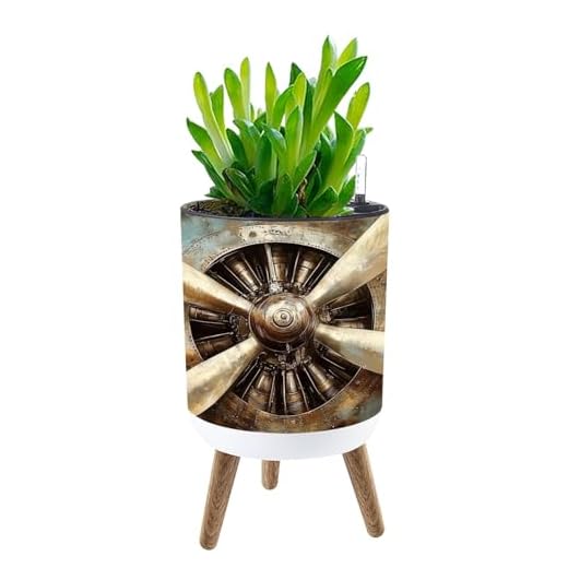 Vintage Airplane Indoor Self-Watering Planter