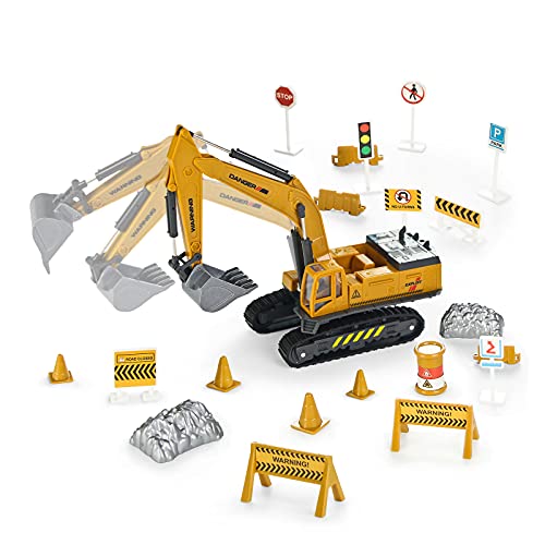 Jenilily Bagger Spielzeug 1:55 Baustelle LKW Spielzeugautos Lastwagen LKW Auto Kinderspielzeug Junge Kinder ab 3 4 5 Jahre Cover