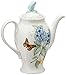 Lenox Butterfly Meadow Coffee Pot with Lid, White -