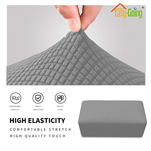 image for Easy-Going Stretch Ottoman Cover Folding Storage Stool Furniture Prote
