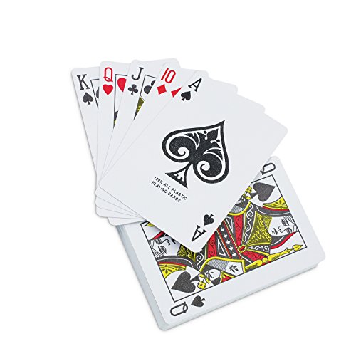 Kovot Waterproof Playing Cards in Plastic Case – Great for Pool and Water Games