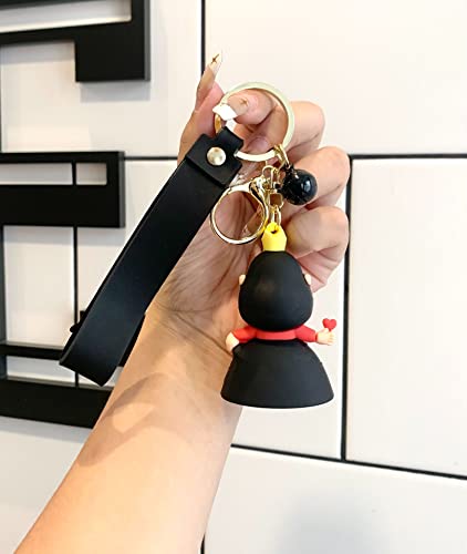 Booinxaa Silicone Keychain Women Men Boy Girl Cute Cartoon Keychains For Bag Purse Party Favor Gifts #TOP3